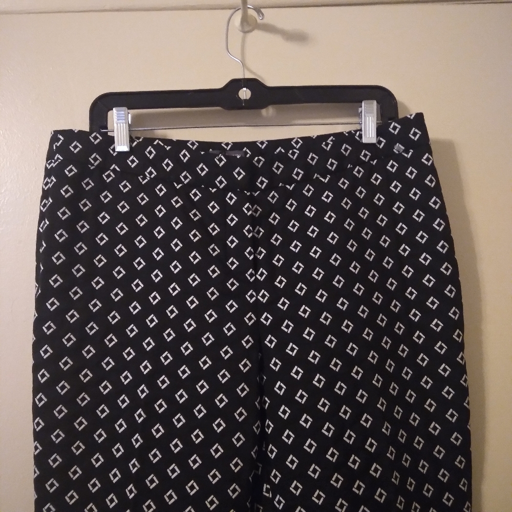 Vince Camuto Geometric Cropped Pant Size 8